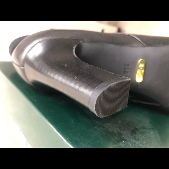 LRL Ralph Lauren Womens Brin Ankle Boots Booties Black Straps Leather - Picture 7 of 11